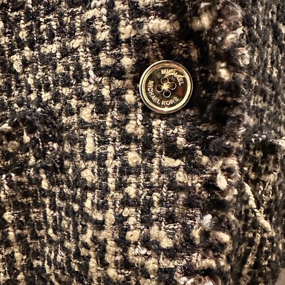 Tweed Fringe Trim Patterned Blazer - Picture 6 of 11